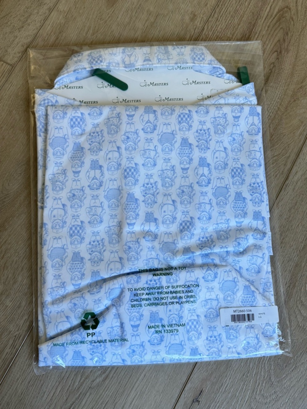 2026 Masters Blue Gnome Men’s Polo (L) - Picture 3 of 3